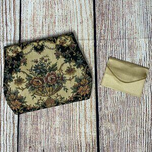 Vintage 40s/50s Walborg Floral Tapestry Clutch